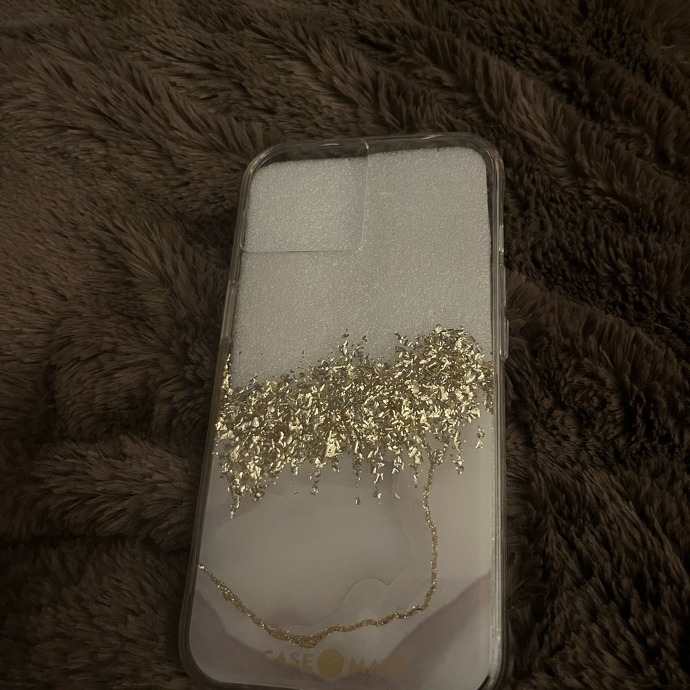 Case-Mate Gold and Silver Glitter Phone Case